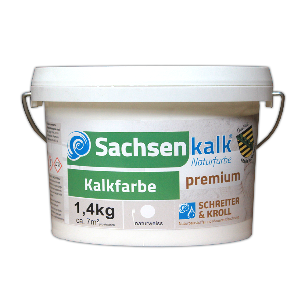eimer kalkfarbe mit logo sachsenkalk