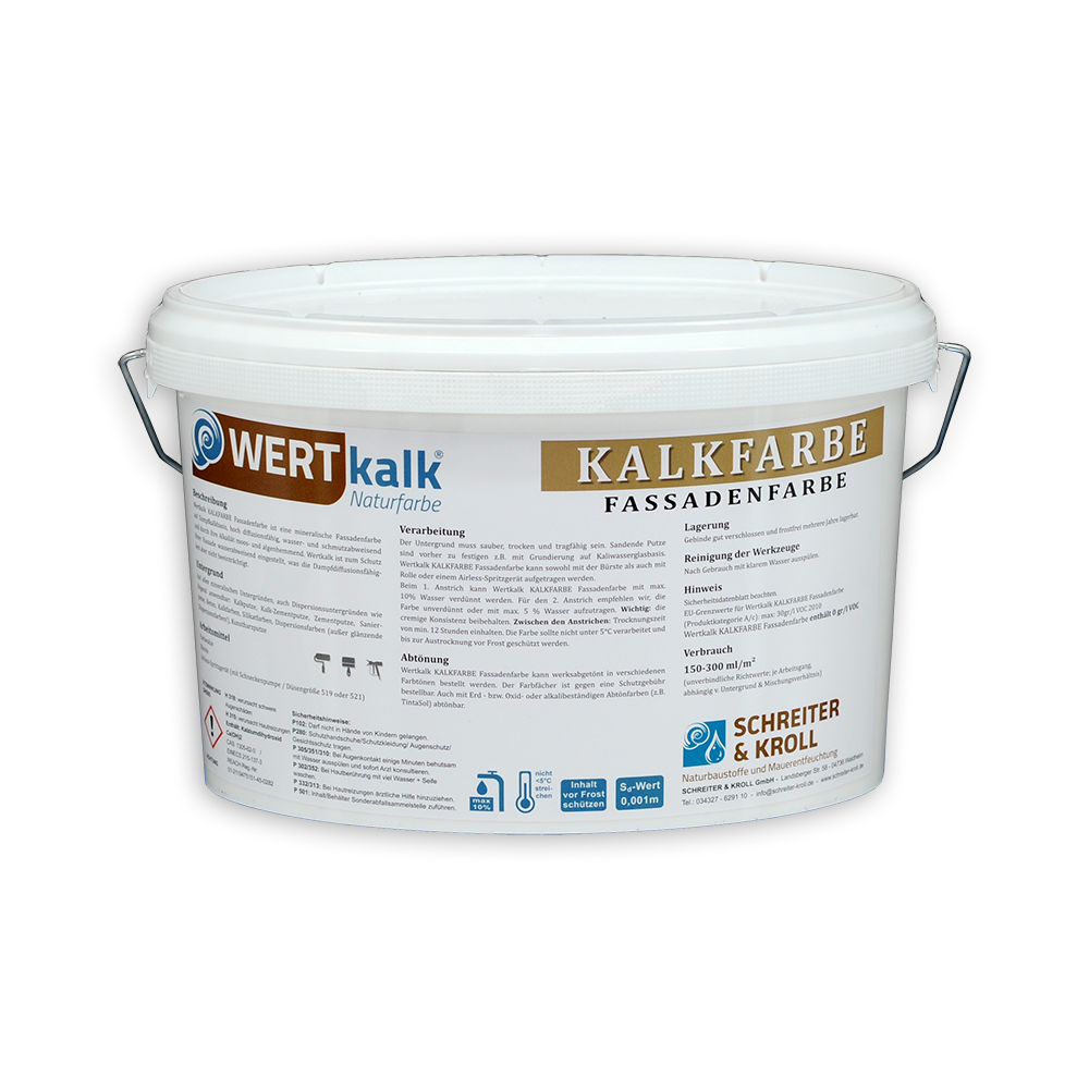 Wertkalk Kalkfarbe Fassadenfarbe | 5L