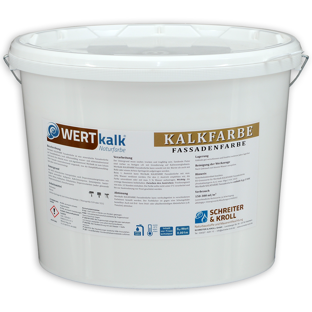 Wertkalk Kalkfarbe Fassadenfarbe | 15L