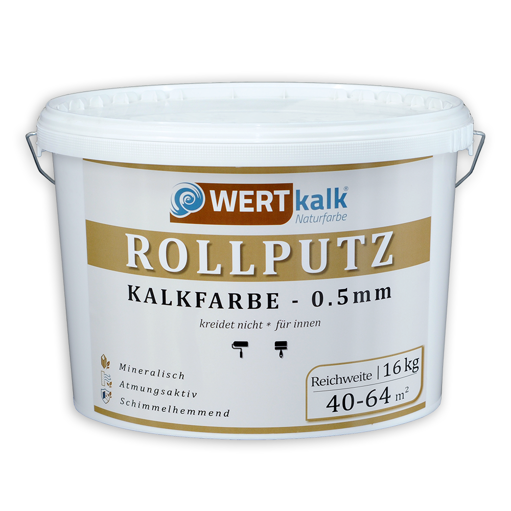 Wertkalk Rollputz Kalkfarbe | 0.5mm | 16kg