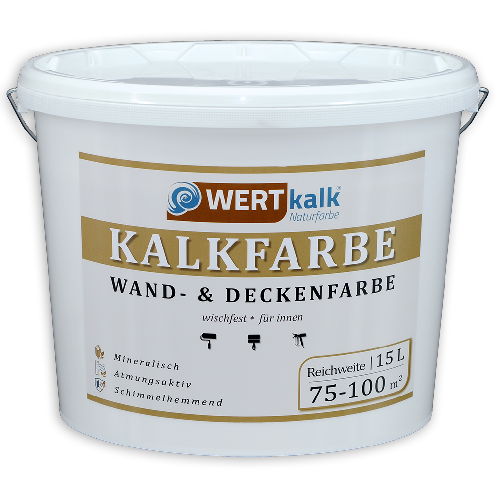 Wertkalk Kalkfarbe Wand- und Deckenfarbe | 15L