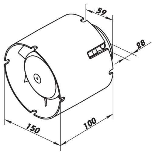 Rohrventilator 150 SD