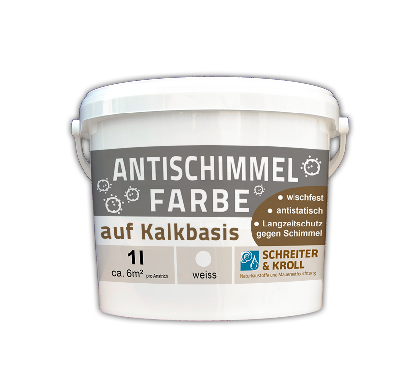 Antischimmelfarbe auf Kalkbasis | 1l