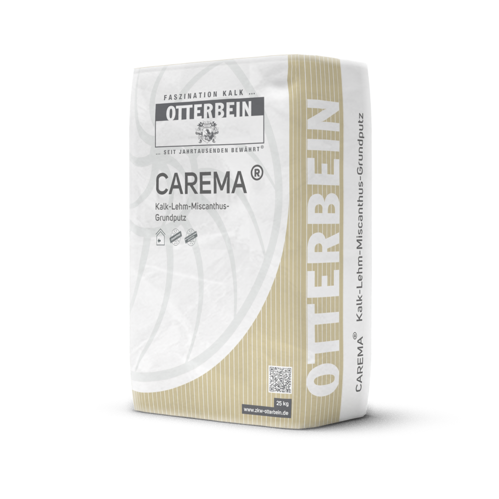 CAREMA Kalk-Lehm-Miscanthus-Grundputz 0-1,6mm | 25kg