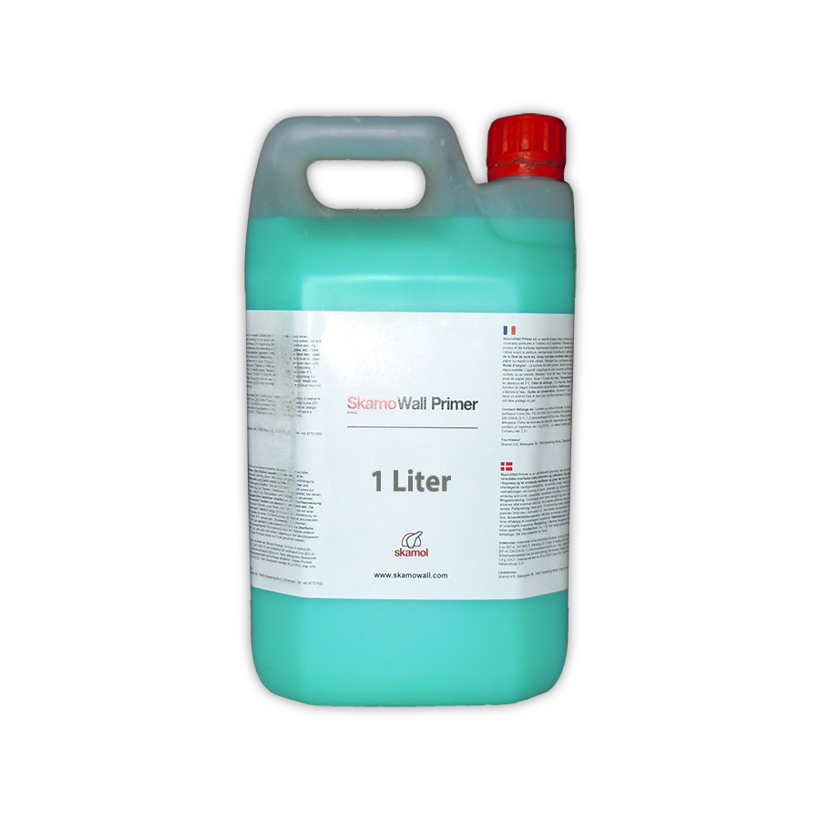 Kanister in türkis mit Skamowall Grundierung 1 Liter