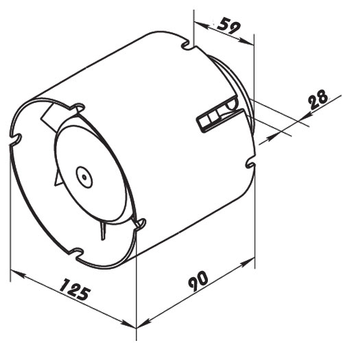Rohrventilator 125 SD