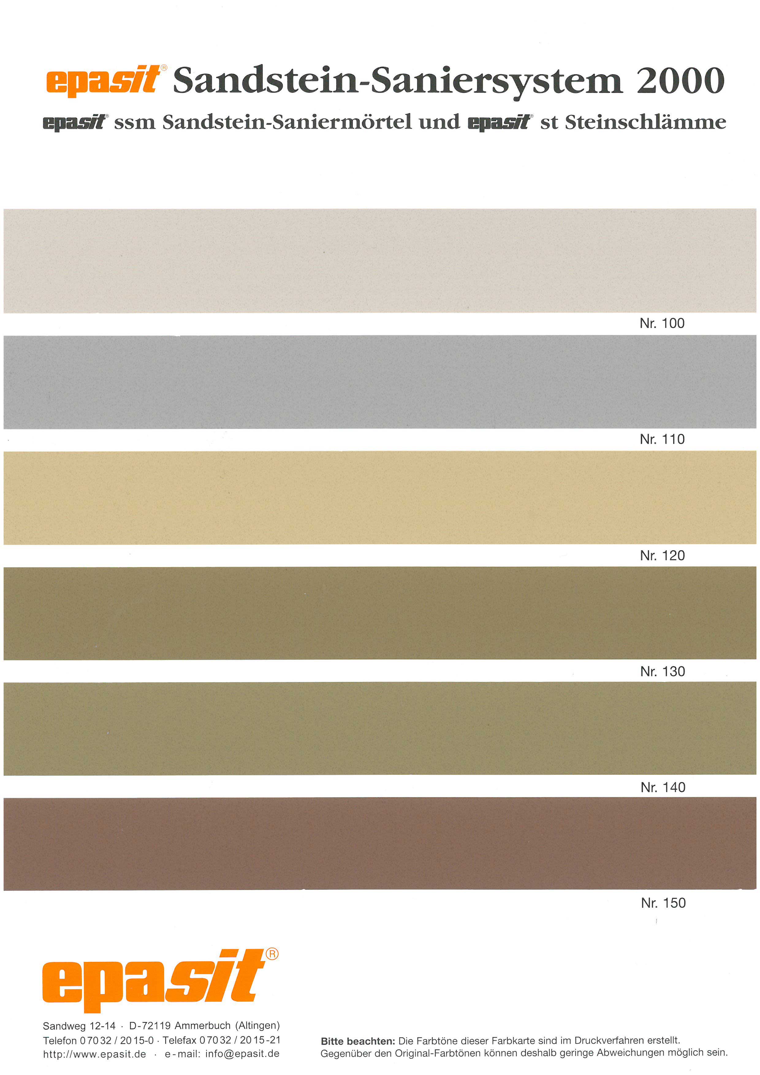 epasit ssm Sandsteinmörtel fein | Farbnr. 120 | 20kg